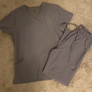 Scrub set-Light grey